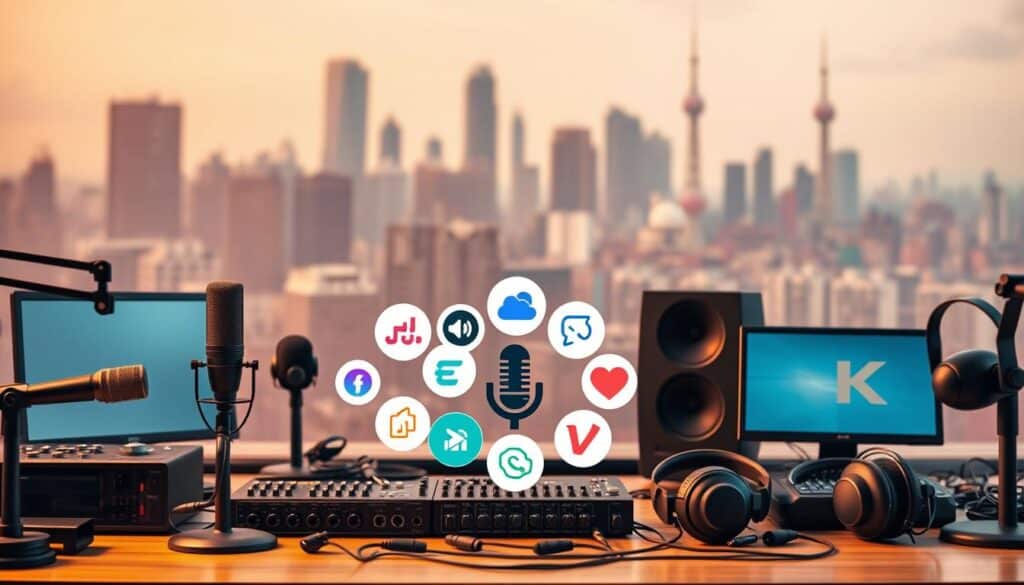 distribuição de podcast